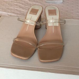 Dolce vita heels with clear strap